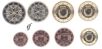 

Set 8 Pcs Malta EU Coins EU European Original UNC Coin New