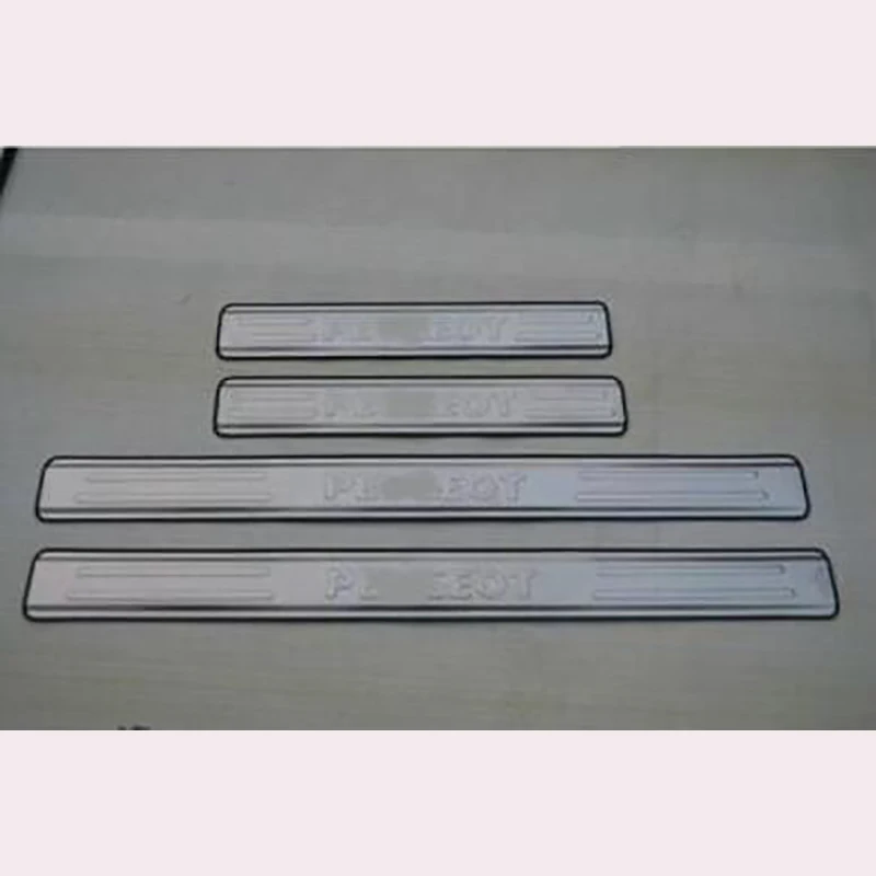 For Peugeot 207 with lamp welcome pedal sign 307 cold pedal Peugeot 206 refitted special LED threshold bar