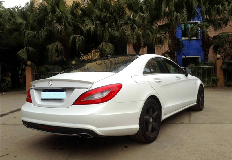 Для Mercedes W218 2011-2013 задний спойлер высокого качества ABS Материал грунтовка цвет украшение в виде хвостового крыла для CLS300 CLS350 CLS63
