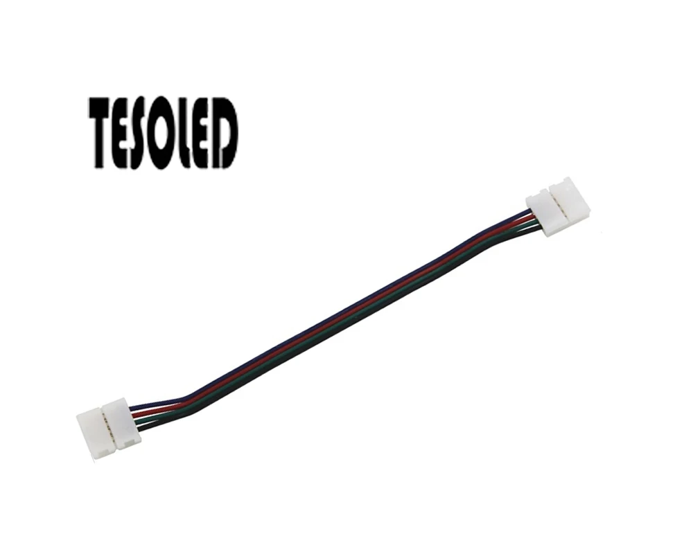 10 мм 4 штифта 17 см длина Женский штекер провод кабель для SMD 5050 RGB Solderless двойная