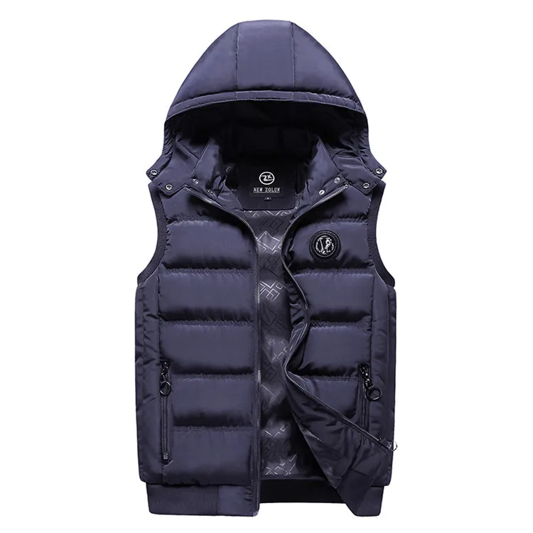 HQ2019 Dark Blue Для мужчин жилет верхняя одежда Новинка зимы стильный теплая безрукавка для девочек куртки мужские осень жилет Для мужчин платье без рукавов повседневные пальто плюс Размеры Для мужчин s Топ - Цвет: HQ2019 Dark Blue