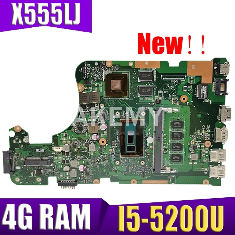 Akmey X555LJ Mainboard для ASUS X555LNB X555LN X555LD X555LB X555LF материнская плата ноутбука с 4 Гб