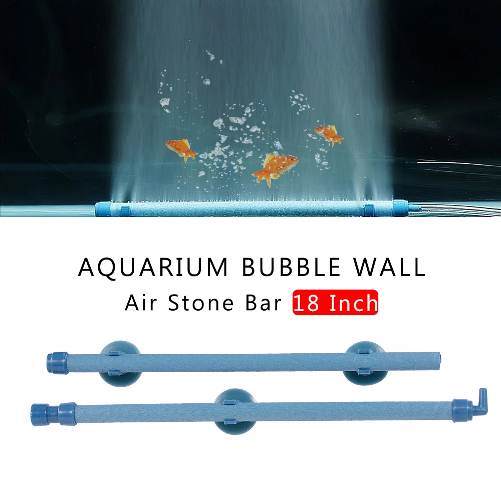 Aquarium Bubble Air Stone Fish Tank Wall Aeration Tube Oxygen Pump Diffuser Aquarium Accessory 28/23/18/14/7/10Inch Aquarium Bar aquarium thermometer