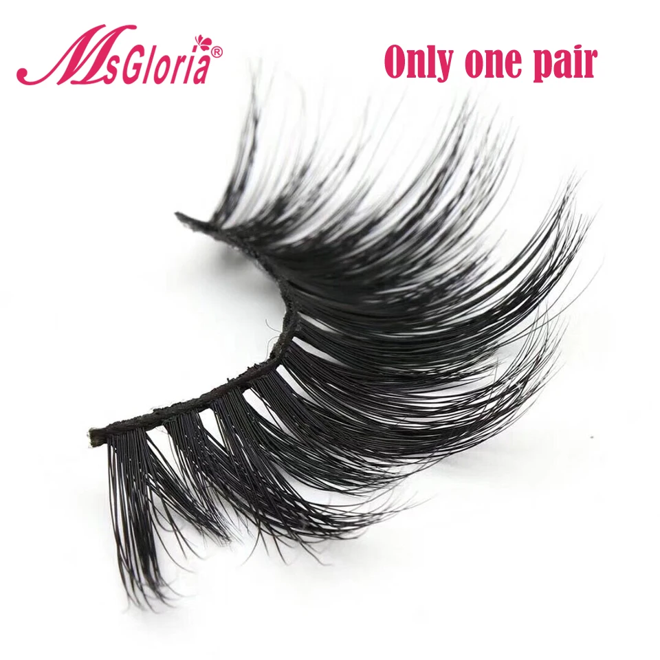 

One Pair Eyelashes 3D Mink Lashes Hand Made Mink Eyelashes Medium Volume Cruelty Free Mink False Eyelashes Upper Lashes