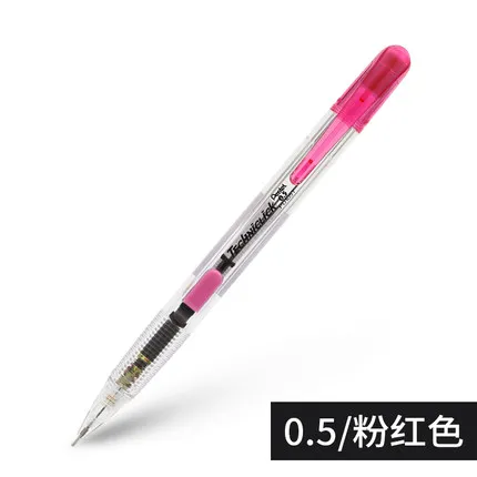 pink 1Pcs Pentel, механический карандаш, школьные канцелярские принадлежности, офисные принадлежности, механический карандаш, боковой пресс, выдвижные карандаши, свинцовые 0,5 мм, PD105T, 1 шт - Цвет: pink 1Pcs