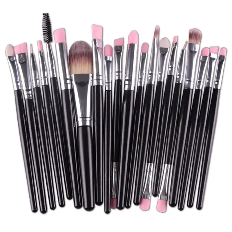 20pcs/set Makeup Brush Set Beauty Tools Cosmetic Foundation Blusher Eye Shadow Lip Brushes Tool - Handle Color: C