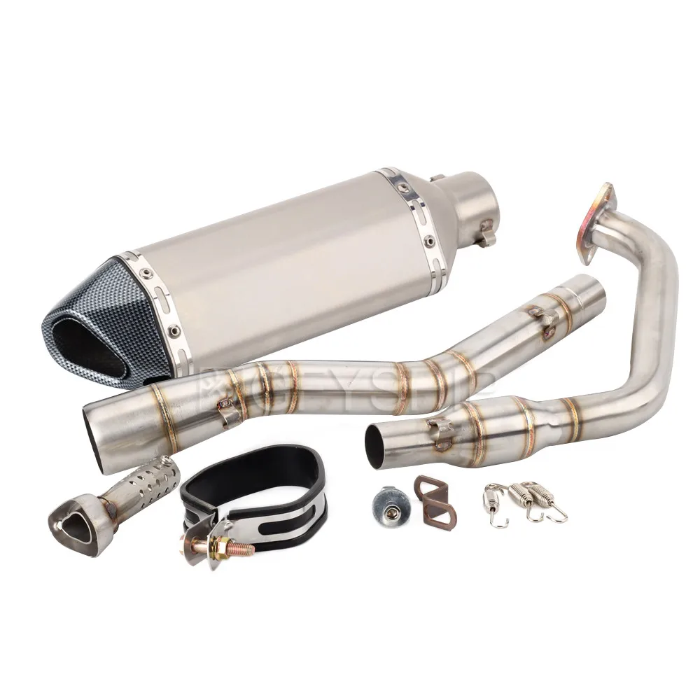 Для Yamaha YZF R125 R15 V3 YZF-R125 YZF R15 V3 Escape Slip-on мотоцикл Akrapovic выхлопная и Соединительная труба - Цвет: H