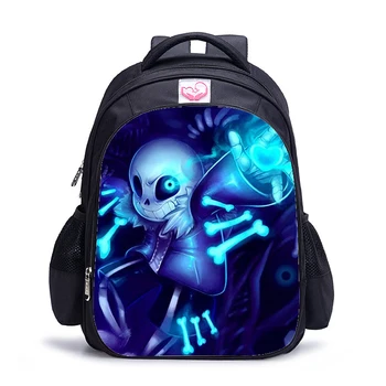 

16 Inch Undertale Backpack for Teenage Girls Boys Book Bag Mochila Travel Bag Undertale Children School Backpacks