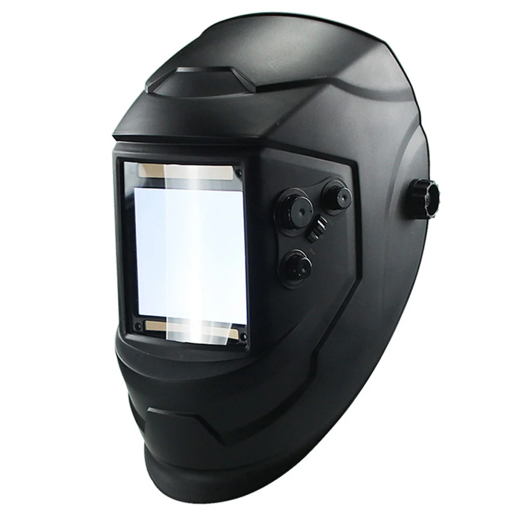 

4 Arc Cap Auto Darkening Grinding Protecter Lens Helmet Welding Mask Solar Big View TIG MIG Welding Lens