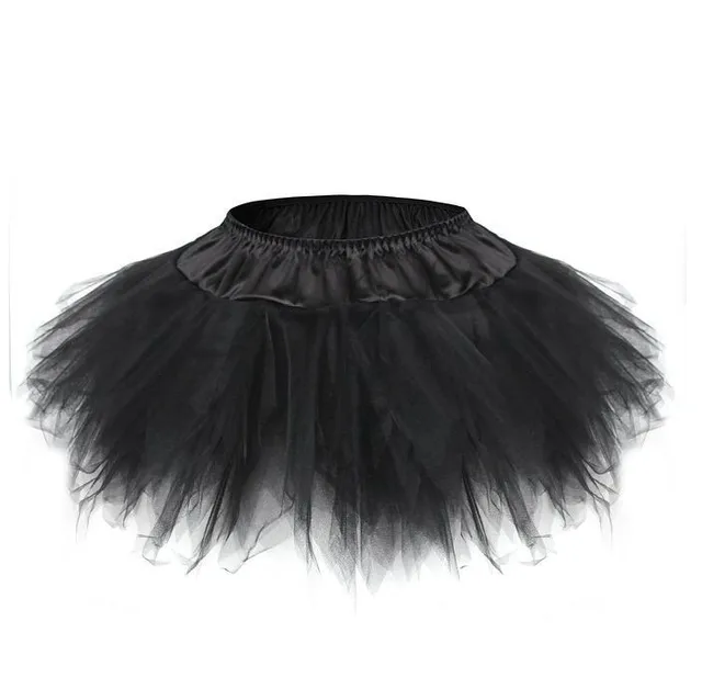 Women Sexy Mini Tutu Skirt Multilayer Mesh/Tulle/Lace/Floral Decoration Mini Pleated Skirts Fashion Dance Skirt Plus Size S-6XL 7008black