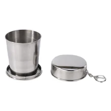  75ML 150ML 250ML Folding Wine Coffe Cup Stainless Steel Retractable Mug Foldable Portable Outdoor Teacup for Travel Camping 