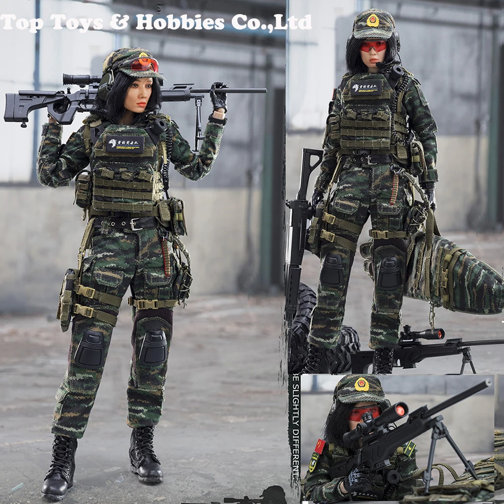 

In stock 1/6 scale FS-73021 Female Solider Sniper Action Figure CHINESE SNOW LEOPARO COMMANDO UNIT Model for fans Collection