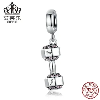 

Fitness Equipment Diy accessories 925 sterling silver original letter beads for jewelry making Fit charm pandora bracelet