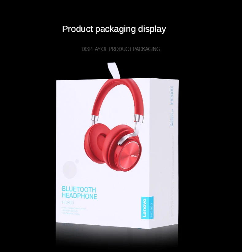 headset sem fio lenovo bluetooth fone de ouvido fones