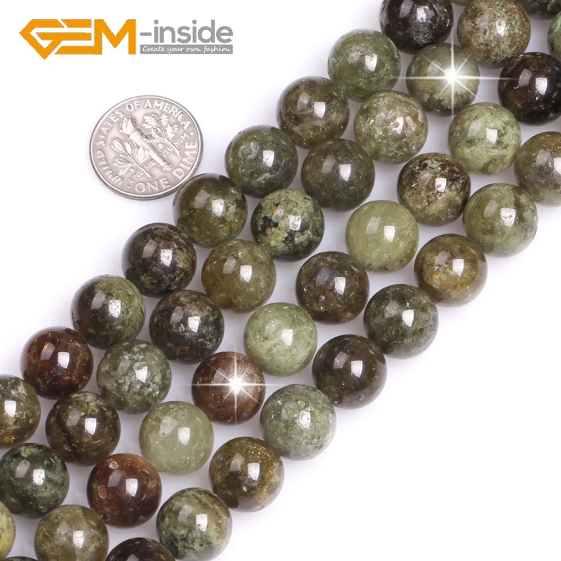 

Round Green Tsavorite 4/6/8/10/12mm Natural Stone Loose Beads For Jewelry Making Bracelet Necklace DIY Gifts Wholesale
