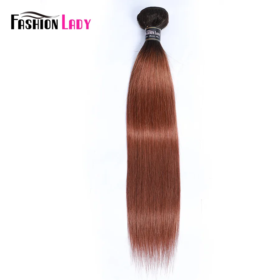 

Fashion Lady Pre-Colored 100% Human Hair Straight T1B/30 Ombre Peruvian Human Hair Bundles Non-Remy