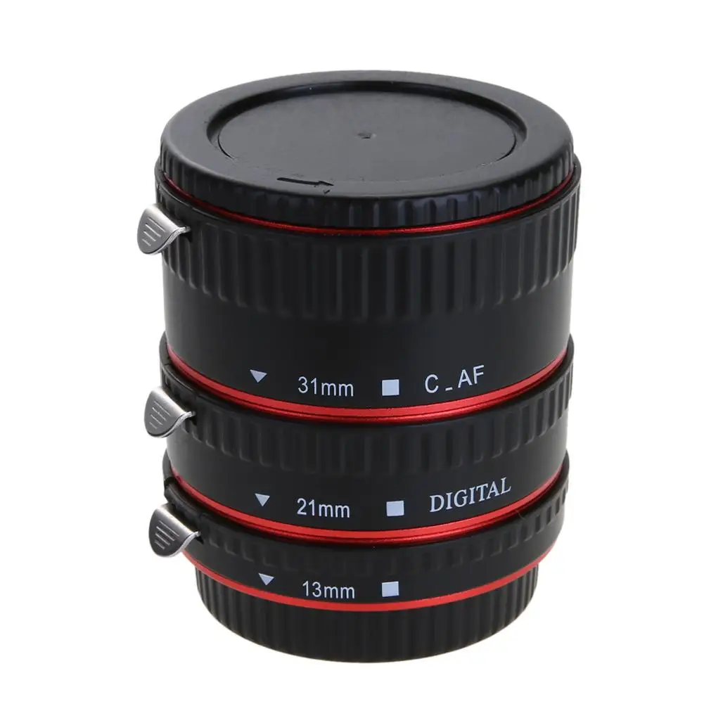 Красный металл TTL Автофокус Макро Удлинитель/кольцо крепление для CANON EF S EOS 60D 7D 5D II