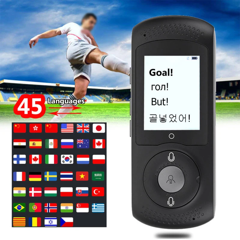 

100% brand New Smart Translator Intelligent Multilingual Instant Voice Translation Machine WIFI Hotspot Travel 4.5*1.5*12cm