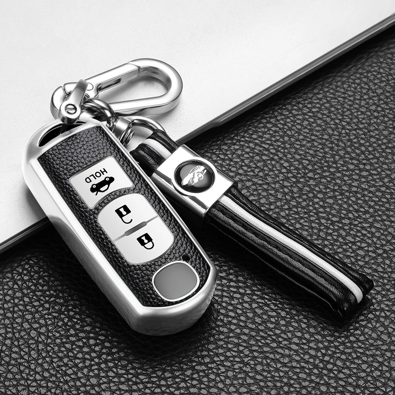 Car Key Fob Cover Case Protect For Mazda 2 3 5 6 Axela Atenza CX-5 CX5 CX-7 CX-9 MX5 Smart 2/3 Buttons Auto Bag