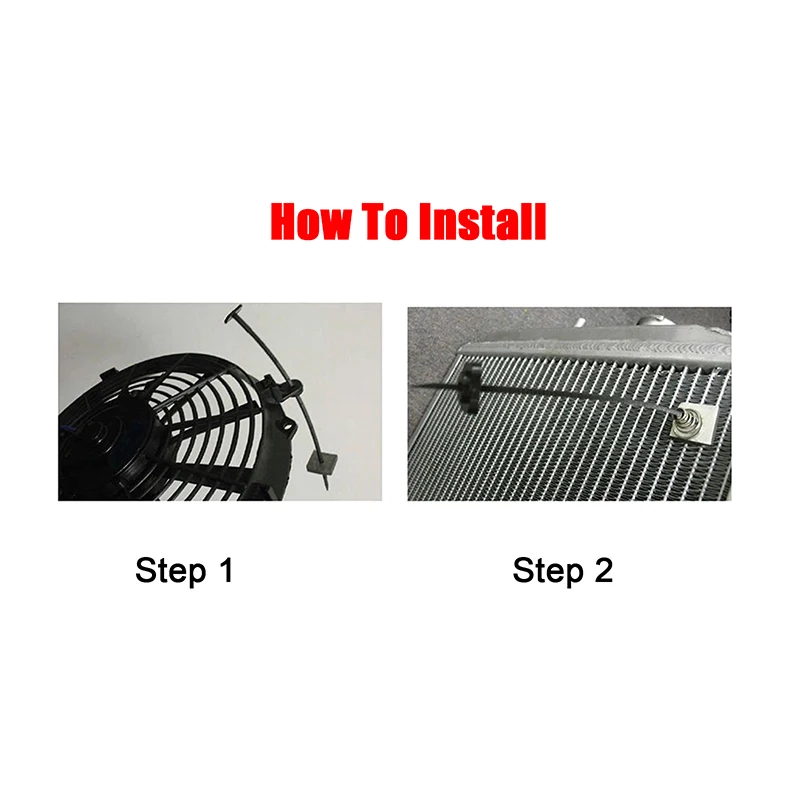 Car Fan Electric Fan 1Set Auto Car Universal Electric Radiator Fan Ventilador Mounting Kit Plastic