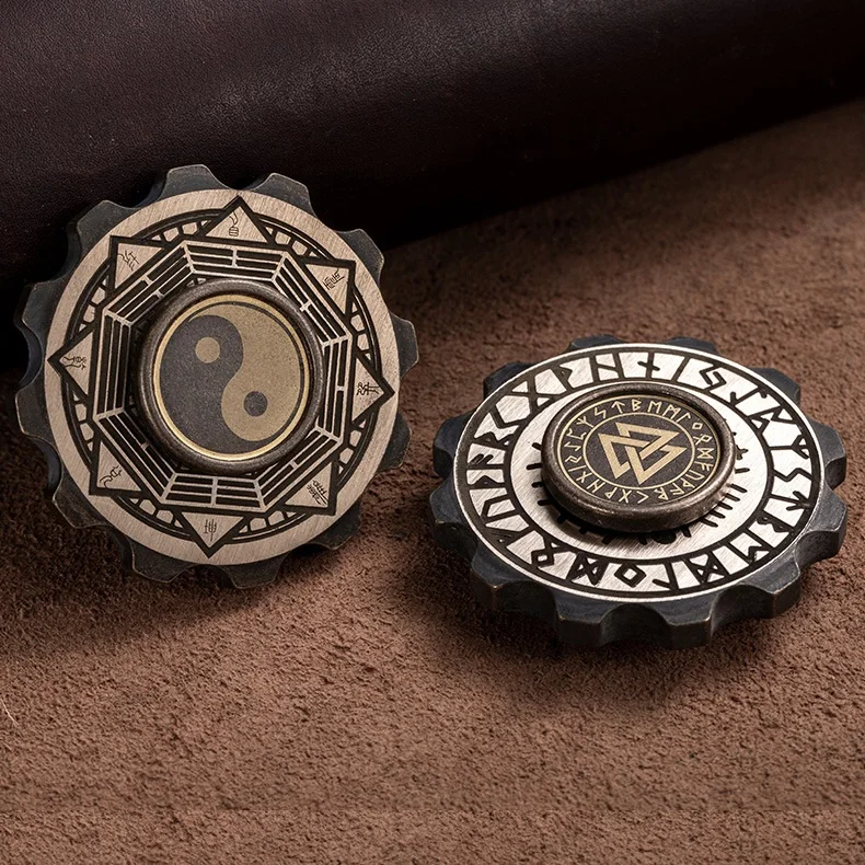 Спиннер EDC палец винт чистая сталь давление снижение гироскоп игрушки - Цвет: Черный