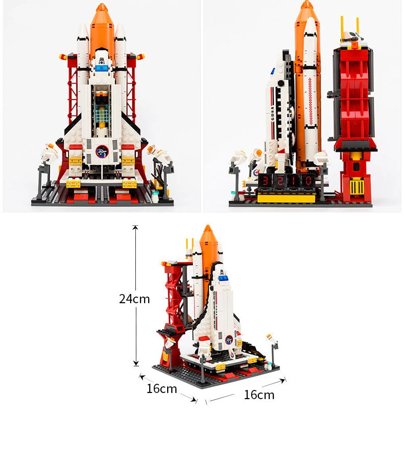 Городской космический Shuttle launch Saturn V Spaceport Rockets станция модель собранная совместимые строительные блоки Кирпич Дети подарок-игрушка для мальчика