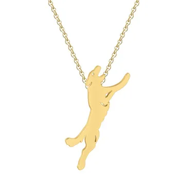 

Hot stainless steel German Shepherd Dog Necklace Pendant Chain Choker Animal Pet Jewelry For Women Girls Gift Charms Bijoux
