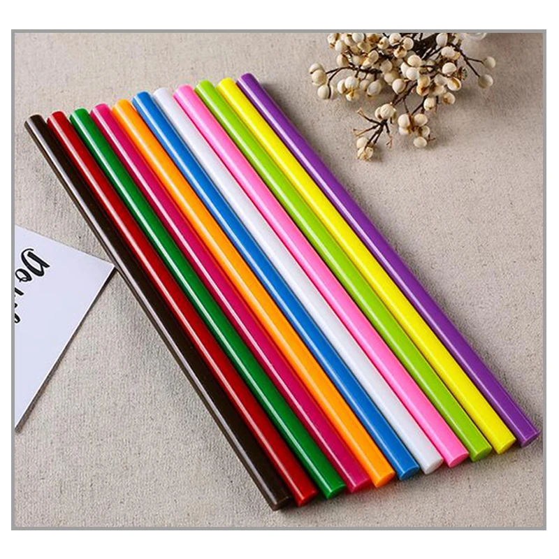 Glun 11MM X 200MM HOT MELT FLUORESCENT COLOURED GLUE STICKS  - 11MM X 200MM HOT MELT FLUORESCENT COLOURED GLUE STICKS