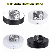 Fotografia Rotondo a 360 gradi 3 livelli di velocità Rotazione automatica Telecomando Automatico Giradischi Espositore per studio fotografico Scatola di tiro Gioielli Espositore Base Alta potenza(China)