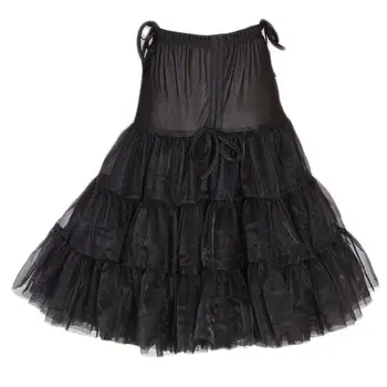 

Women Girls Tulle Petticoat Lolita Cosplay Pleated Ruffles Hoopless Underskirt L9BE