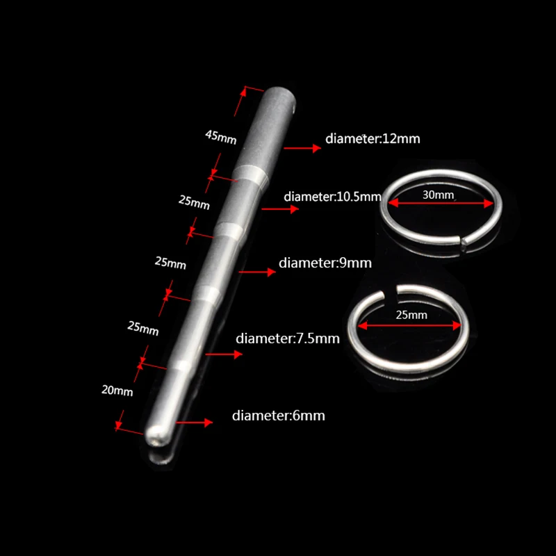 Male Stainless Steel Urethra Catheter,Penis Urinary Plug,Sex Toy,Urethra Stimulate Dilator Masturbation Rod A006