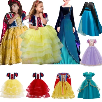 

2020 Fancy Girl Princess Dresses Sleeping Cosplay Girls Dresses for Party Wedding Clothes Bridesmaid Dresses for Kid Costume 3 7