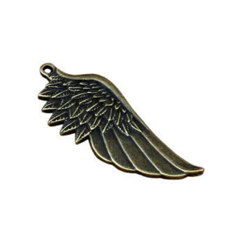 

Angel wings Charms Pendants 50Pcs/ lots 22x56mm Antique bronze Alloy ewelry DIY Fit Bracelets Necklace Earrings A-306