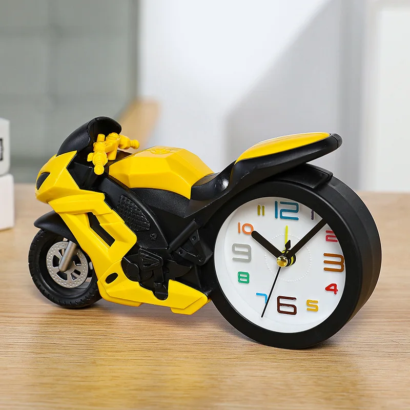 Réveil Horloge,Réveil de moto,modèle de moto,créatif rétro locomotive  vélo,accessoires,cadeau pour enfants- Motorcycle A