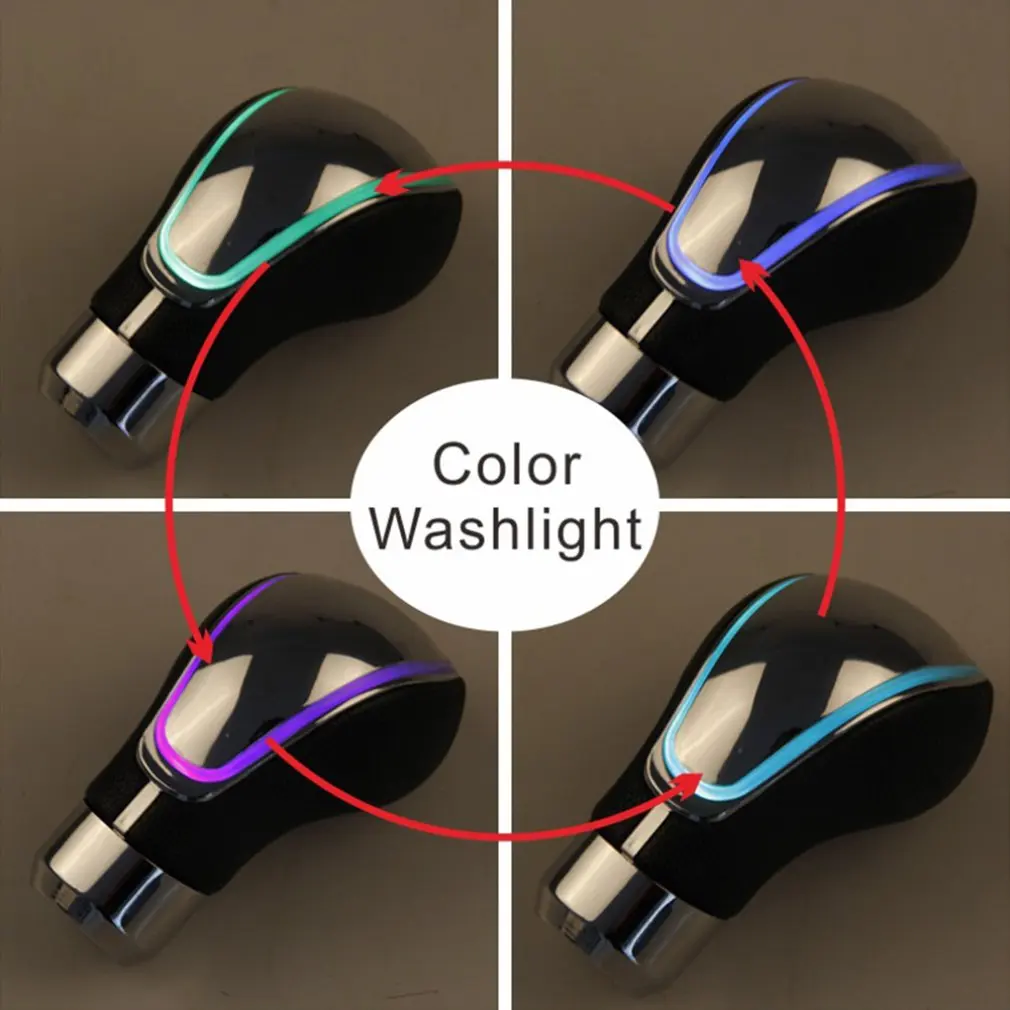 Touch Sensitive Led Light Shifter Car Gear Shift Knob Rgb 7-Color Usb Charge Hot Selling Market Trend