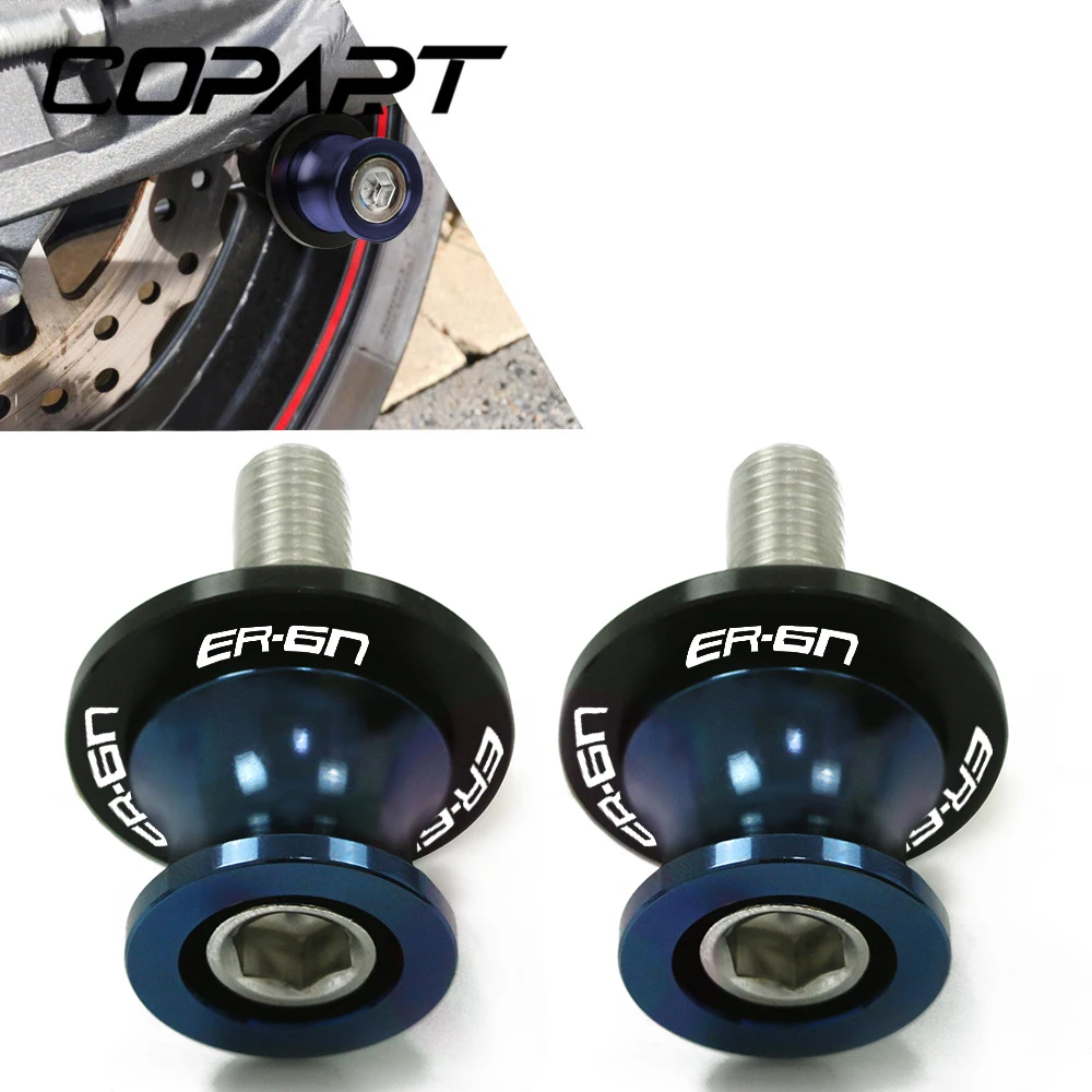 

Motorcycle 6/8/10MM SwingArm Sliders Spools CNC Swing Arm Stand Screw Paddock For Kawasaki ER 6N ER-6N ER 6 N ER6N 2006-2020