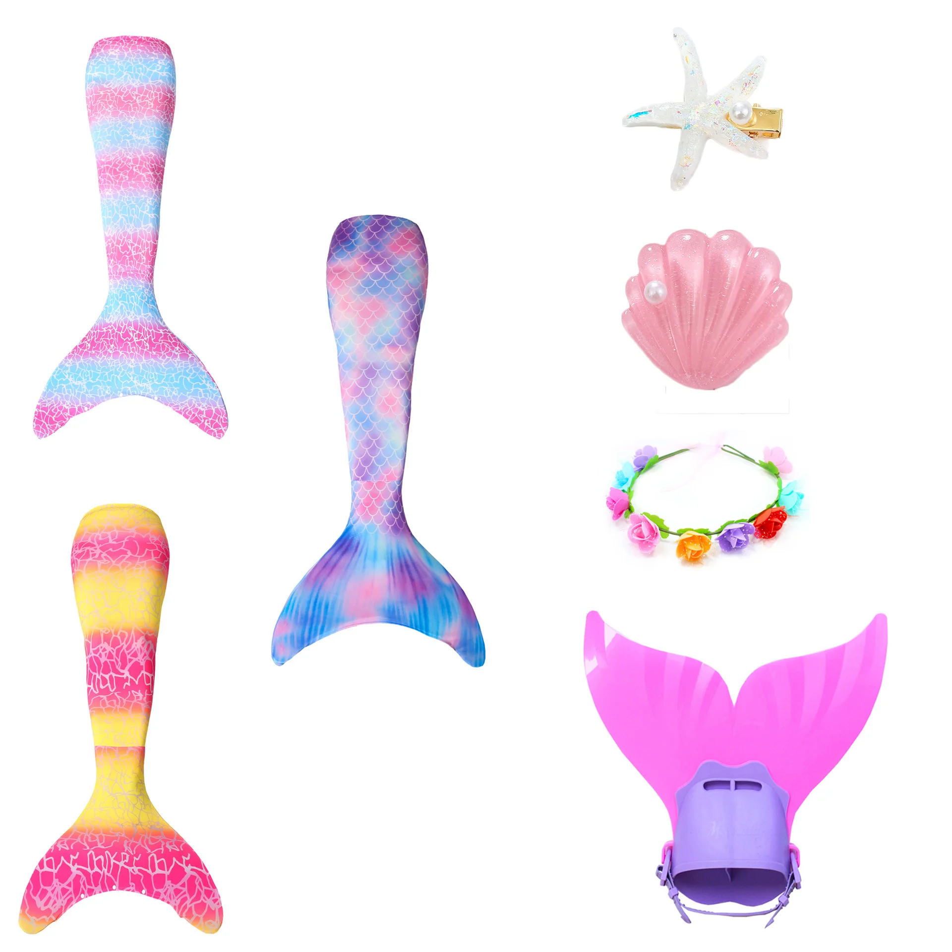 Hot Sale Lovely Mermaid Tail Holiday Beach Bikini Costume Copslay Kids Swimming Pool Party Swimsuit for Girls | Тематическая одежда