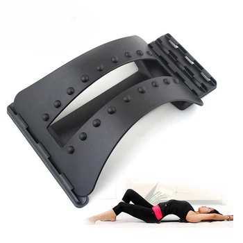

Lumbar Traction Back Massage Stretcher Fitness Equipment Stretch Relax Stretcher Lumbar Support Spine Pain Relief Tool