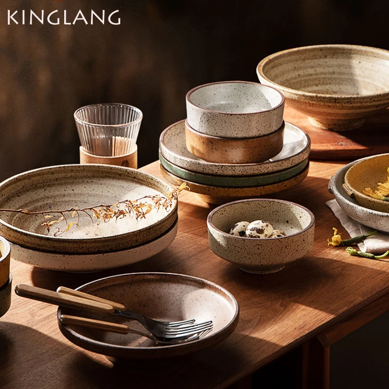Dinnerware Set Japanese Ceramic Plates KINGLANG Japanese Plate