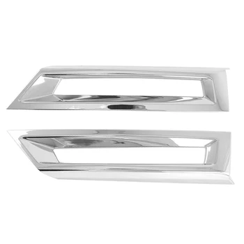

ABS Chrome Front Bumper Fog Light Lamp Frame Cover Trim for Honda CRV CR-V 2020-2021