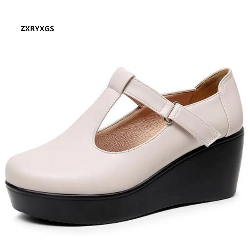 Promotion 2021 New Autumn Light Platform Wedges High Heels Women Heighten Shoes Small Plus Size 32-43 Elegant Comfortable | Обувь