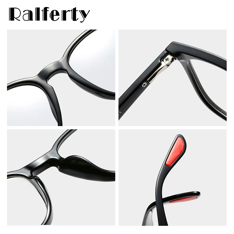 Ralferty, модные женские очки, прозрачные, розовые, квадратные, женские очки, оправа, нулевая диоптрия, очки, оправа F95182