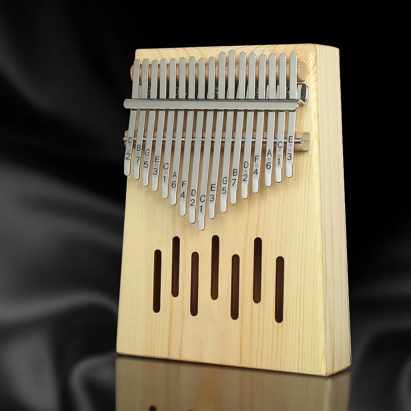 Kerus 17 teclas Kalimba africano sólido caoba dedo pulgar Piano Sanza de madera maciza Kalimba mbra pulgar