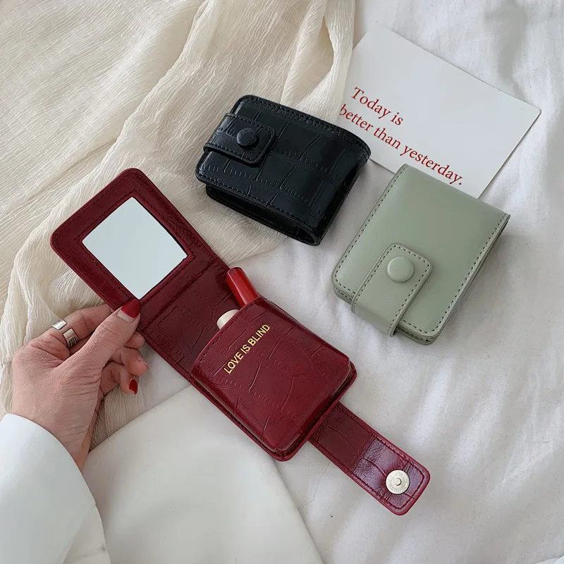 Cosmetic Bags Lipstick Protector Women Makeup Travel Organizer Storage Necessaries Make Up Case Bea