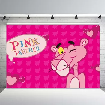 

Mehofoto Pink Panther Love Heart Pattern Custom Photo Studio Backdrop Background Vinyl Background Photography Photo Backdrop