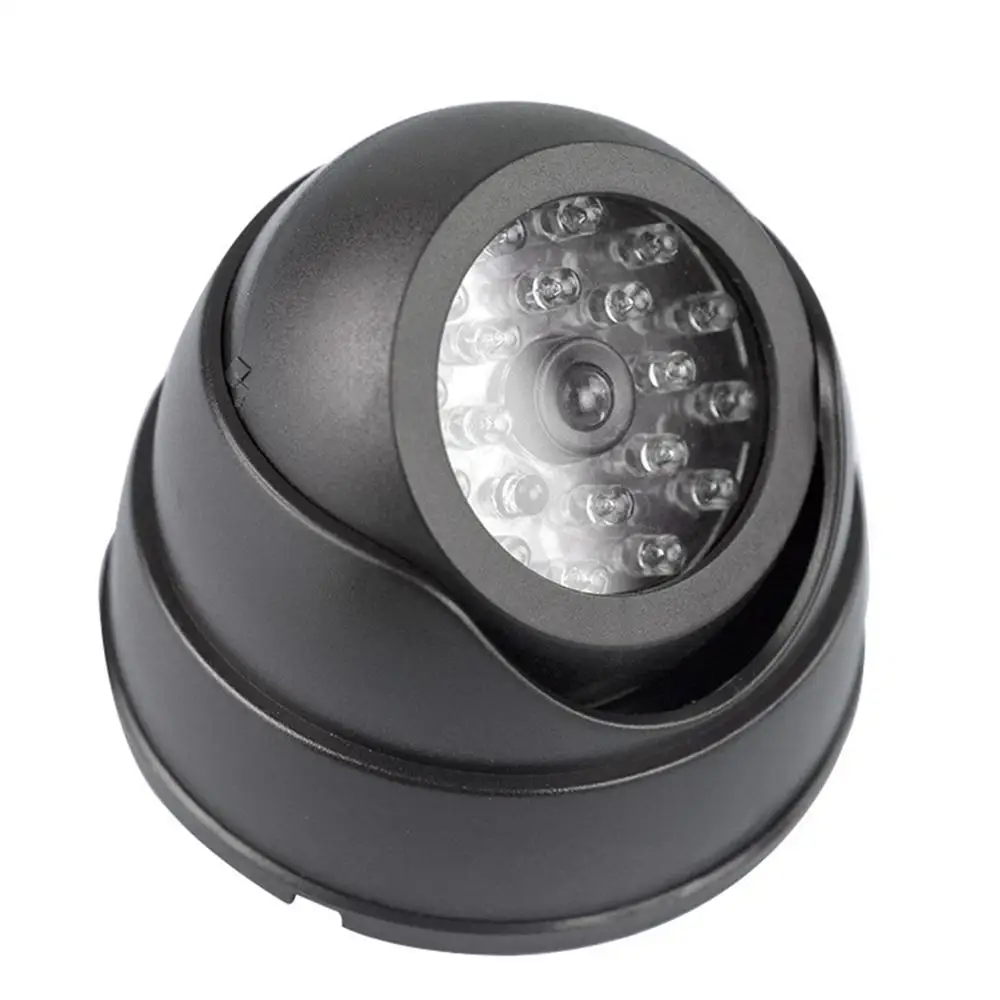 

Dummy Dome Fake Surveillance Security Camera CCTV Flashing Red LED Light Indoor
