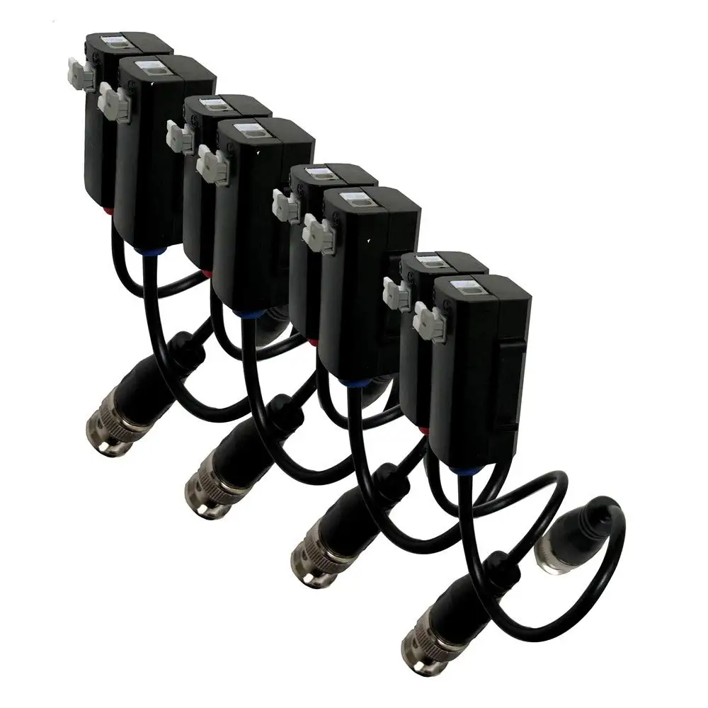 AHD/CVI/TVI Passive Video Balun Transceiver Cable Push Button Terminal 4 Pairs | Безопасность и защита