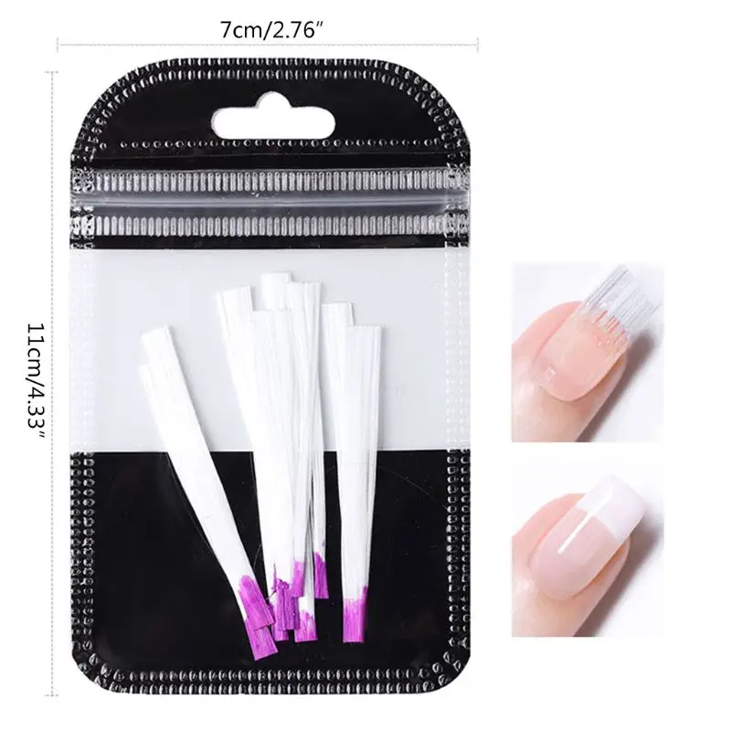 10 г/упак. Форма для ногтей Fibernails акриловые наконечники волокно стекло расширение волокно стекло для ногтей шелк наращивание - Цвет: 3