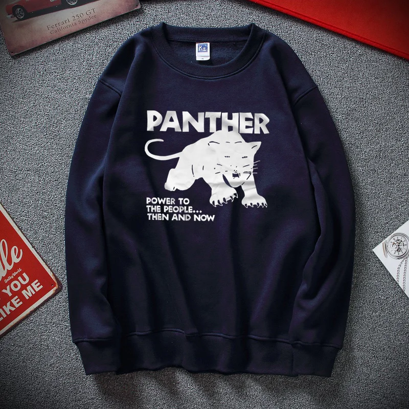 Новая зимняя уличная Черная пантера вечерние худи Sudadera hombre хип хоп Толстовка Топ Модные мужские хлопчатобумажные толстовки - Цвет: navy