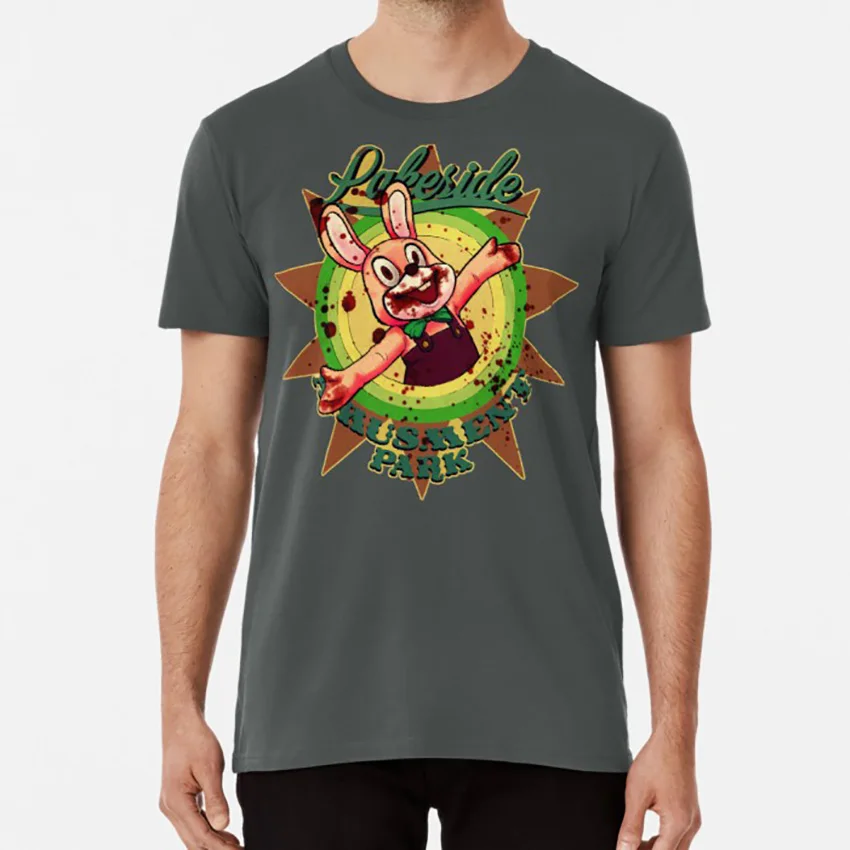 Lakeside парк развлечений (кошмар) Футболка тихий Хилл Робби кролик Sh3 видео игры